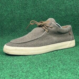 Lamo Brown Canvas Moc Toe Sneakers Lace Up Low Top Shoe Women 11 Comfort Slip On